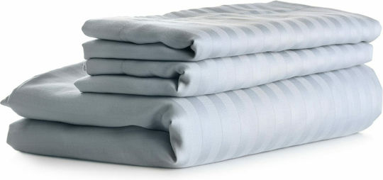 Cozy Cotton Cearșaf de Hotel Alb Simplu 170x270cm 1buc