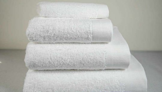Homeline Set 10 Prosoape Hotel 150x80 cm Albe Greutate 650gsm