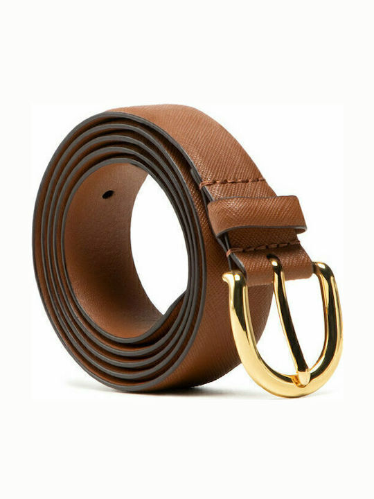 Leather Women's Belt Tabac Brown