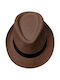 Summertiempo Straw Men's Fedora Brown