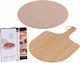 Excellent Houseware Pizza Baking Plate with Wooden Flat Grilling Surface 33cm