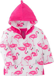 Zoocchini Poncho de plajă pentru copii Flamingo Roz 39 x 105cm.