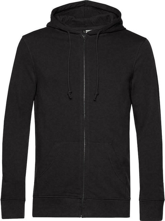 B&C Men's Long Sleeve Promotional Cardigan Black