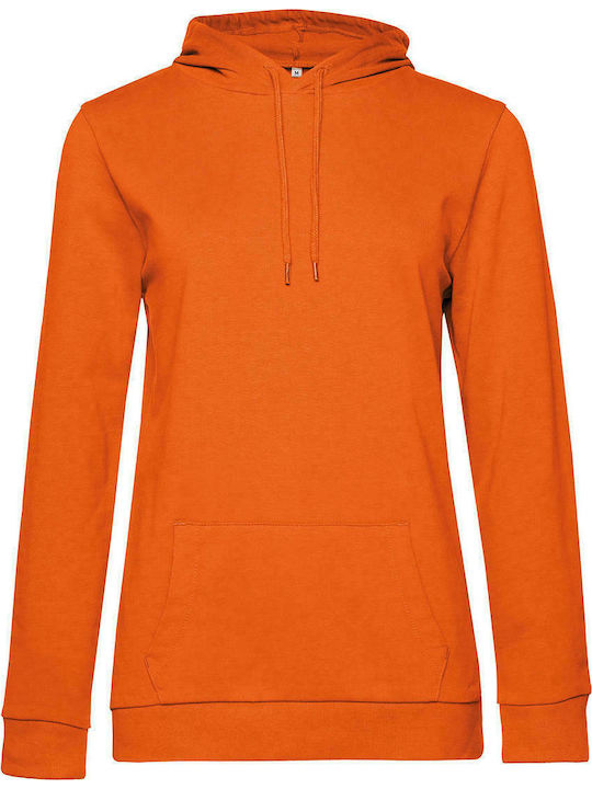 B&C Women's Long Sleeve Promotional Sweatshirt Orange