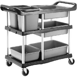 Delta Cleaning Commercial Kitchen General Use Cart H91xW104xD46cm