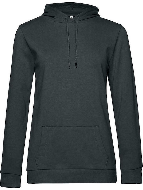 B&C Women's Long Sleeve Promotional Sweatshirt Gray