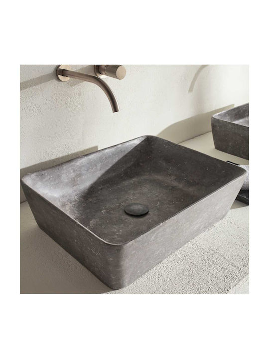 Fossil Jade Aufgesetztes Waschbecken Marmor 50x...
