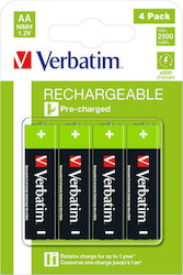 Verbatim Baterii Reîncărcabile AA Ni-MH 2500mAh 1.2V 4buc