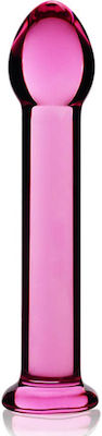 Lovetoy Glass Romance Γυάλινο Dildo Ροζ 18cm