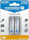 EverActive Silver Line Презареждащи батерии AA Ni-MH 2000mAh 1.2V 2бр