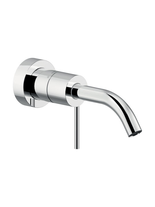 Nobili Velis Set De Mixere Și Guriță Robineți Încorporați Lavabo 1 Ieșire Crom