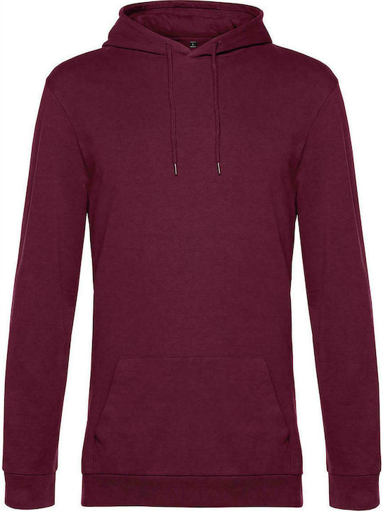 B&C Men's Long Sleeve Promotional Sweatshirt Wine