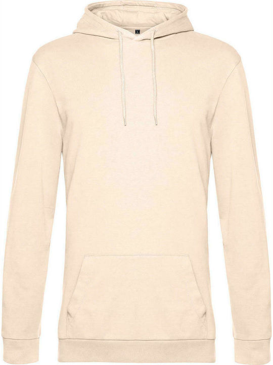 B&C Werbe-Hoodie in Beige Farbe