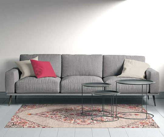 Inart Χαλί 120x180cm Ροζ