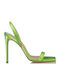 Envie Shoes Women's Sandals with Thin High Heel In Green Colour