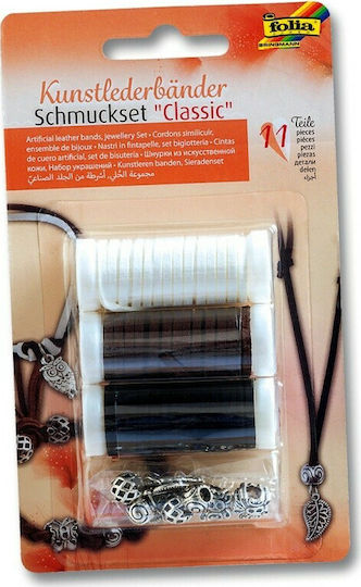 Folia Leather Classic Șireturi din Piele Sintetică Din Piele Lungime 1.5m Set 3buc