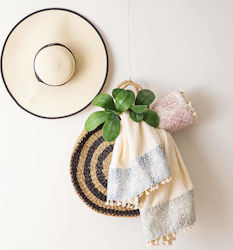 Borea Eloise Cotton Ecru Pareo with Fringes 140...