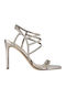 Nine West Women's Sandals Zana Gold with Thin High Heel