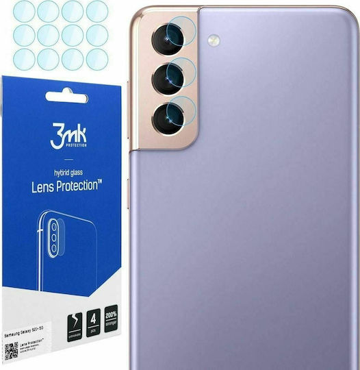 3MK Lens Flexible Glass Προστασία Κάμερας Tempered Glass Διάφανο για το Galaxy S21+ 5G