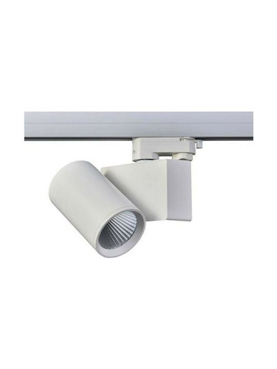 Aca Warm White Single Spot Built-in LED White LISOR4030W4