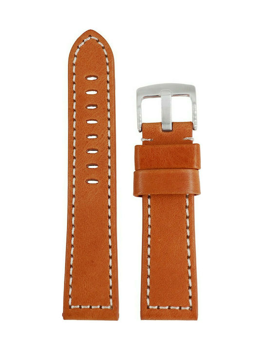 Tzevelion 457 Leather Strap Tabac Brown 22mm