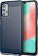 Hurtel Carbon Задна корица Силикон Син (Galaxy ...