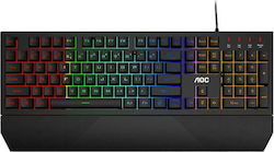 AOC GK200 Gaming Πληκτρολόγιο με RGB φωτισμό (Αγγλικό US)