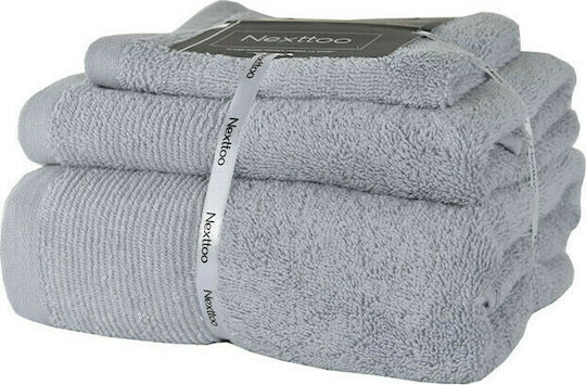 Homeline 3-tlg. Set Badetücher 5004 Light Grey Gewicht 500gr/m²