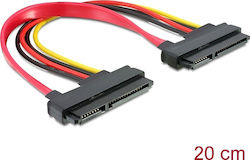 DeLock 22-Pin SATA III - 22-Pin SATA III Cable 0.2m (84406)