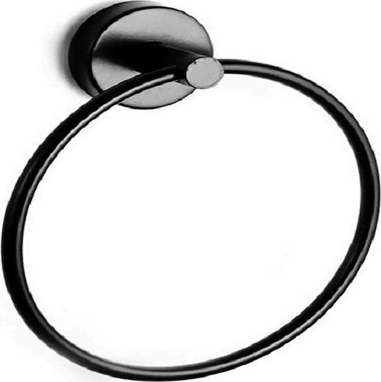 Karag Uno Ring Badezimmer Einzeln Schrauben ​19x19cm Black Matt