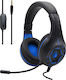 Komc S90 Over Ear Gaming Headset με σύνδεση 3.5mm Blue/Black