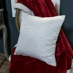 Teoran Christmas Decorative Pillow Square White 65x65pcs