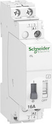 Schneider Electric Ρελέ Ράγας Καστάνιας 16A Διπολικό με Τάση 110V 230V/AC A9C30812