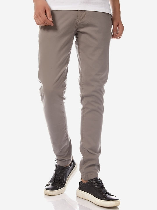 Brokers Jeans Ανδρικό Παντελόνι Chino Dark Grey