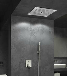 Karag Inox Square Showerhead Silver 50x50cm