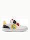 Kids Sneakers with Scratch White