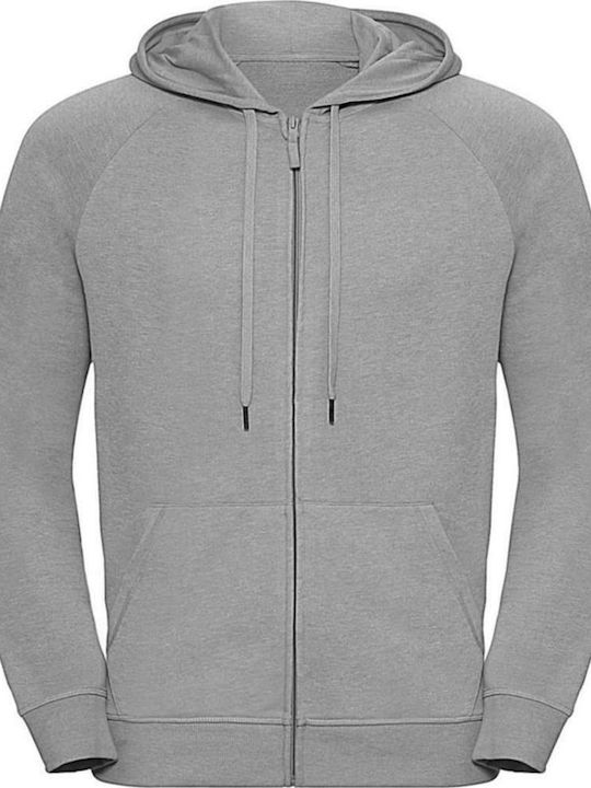 Russell Europe Men's Long Sleeve Promotional Cardigan Gray