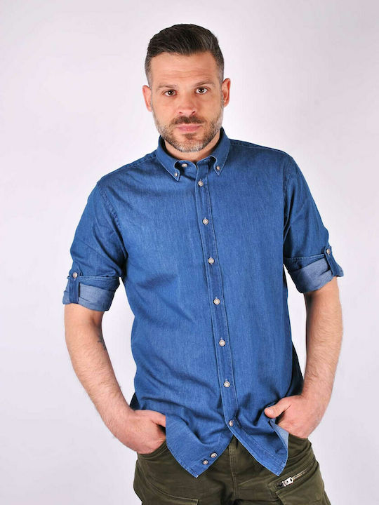 Bugatti Light Shirt - 58837 - 340 Denim