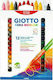 Giotto Cera Maxi Duo Crayons Set 12 Colours