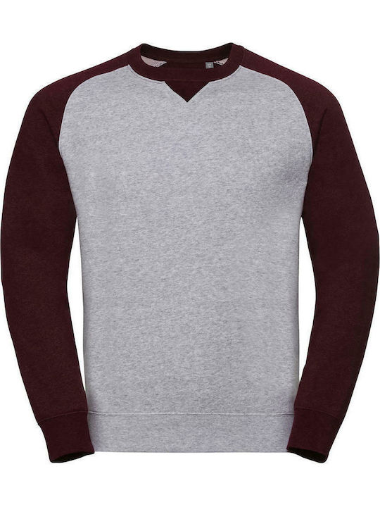 Russell Europe Men's Long Sleeve Promotional Sweatshirt Burgundy