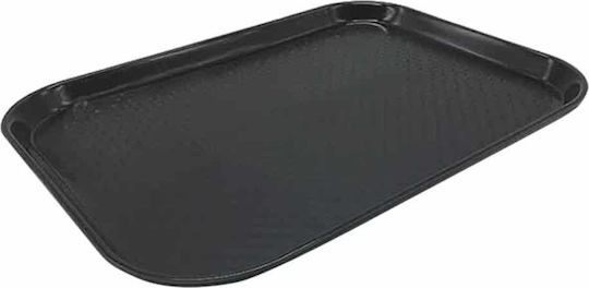 Ready Kunststoff Rechteckig Serviertablett Rutschfest in Schwarz Farbe 40x30cm 16400-6/4030CM 1Stück