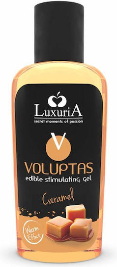 Luxuria Voluptas Edible Stimulating Gel Warming Effect Stimulans Gel mit Duft Karamell 100ml