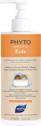 Phyto Kids' Shampoo & Bubble Bath Specific Kids Magic with Honey for Easy Combing in Gel Form , Ideal for Curls 400ml