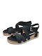 Timberland Malibu Waves Damen Flache Sandalen Anatomisch in Schwarz Farbe