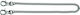 Victorinox Multitool Accessories Nickel-plated Chain with 2 Hooks 40cm x 1.5mm