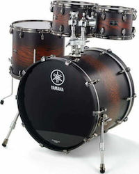Yamaha Live Custom Hybrid Rock Drum Set Brown