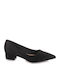 Pumps mit Chunky flachem Absatz Schwarz
