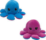 Λούτρινο Reversible Octopus 12 εκ. Μπλε/Φούξια