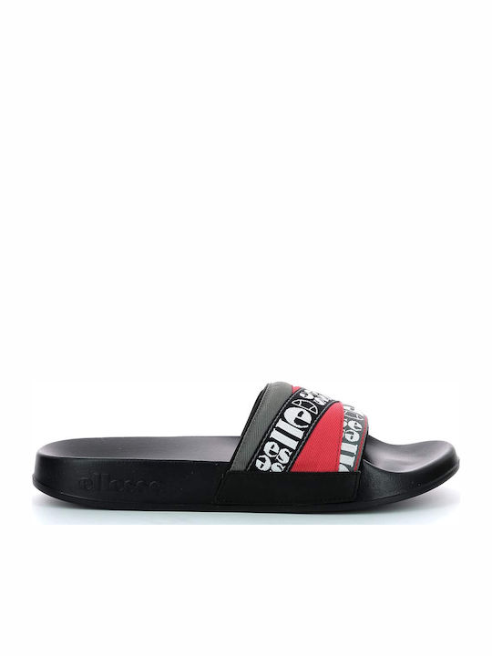 Filippo Webbing Herren Slides Schwarze