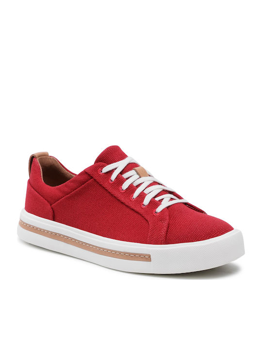 Clarks Un Maui Lace Femei Anatomici Sneakers Roșii